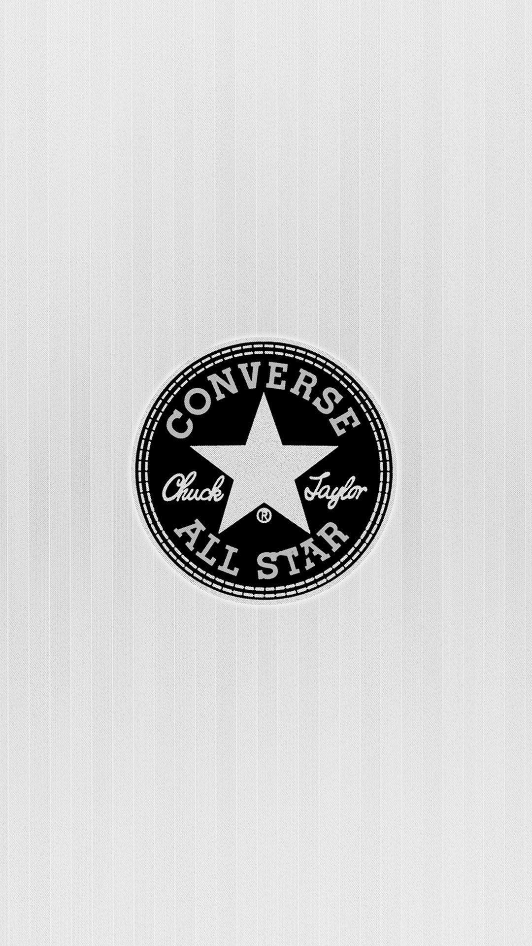 Converse All Star Chuck Taylor Logo Light Android Wallpaper free