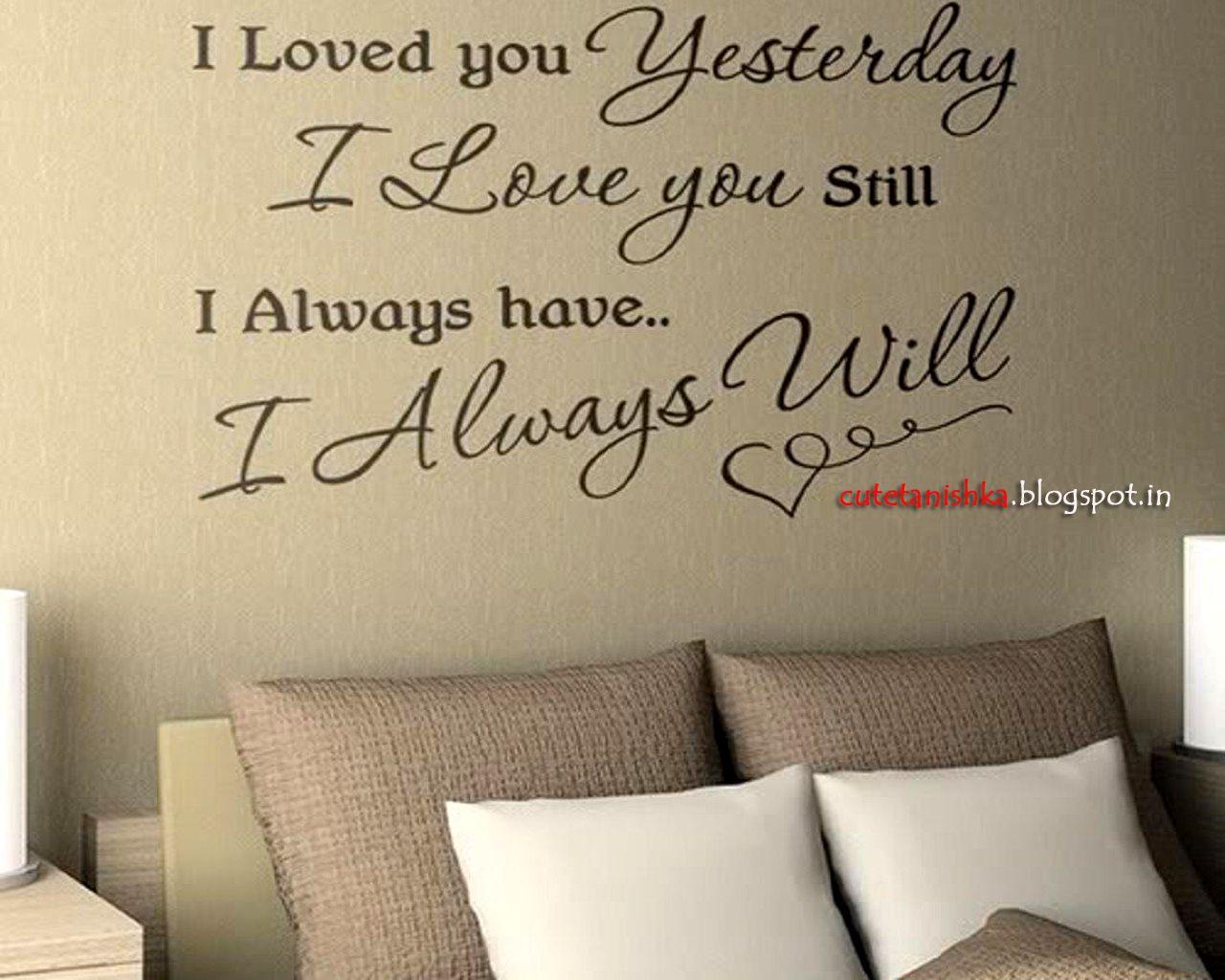 Romantic Love Quotes.. Tanishka: I Will Always Love You Romantic