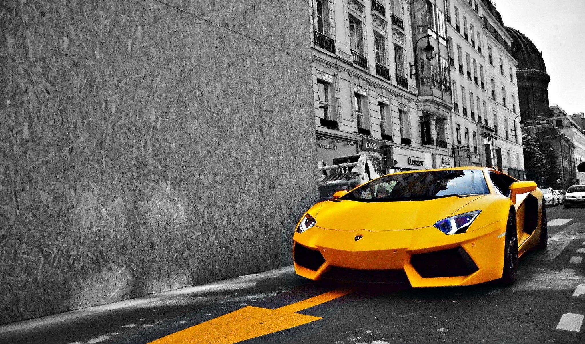 black and white cars lamborghini roads lamborghini aventador yellow