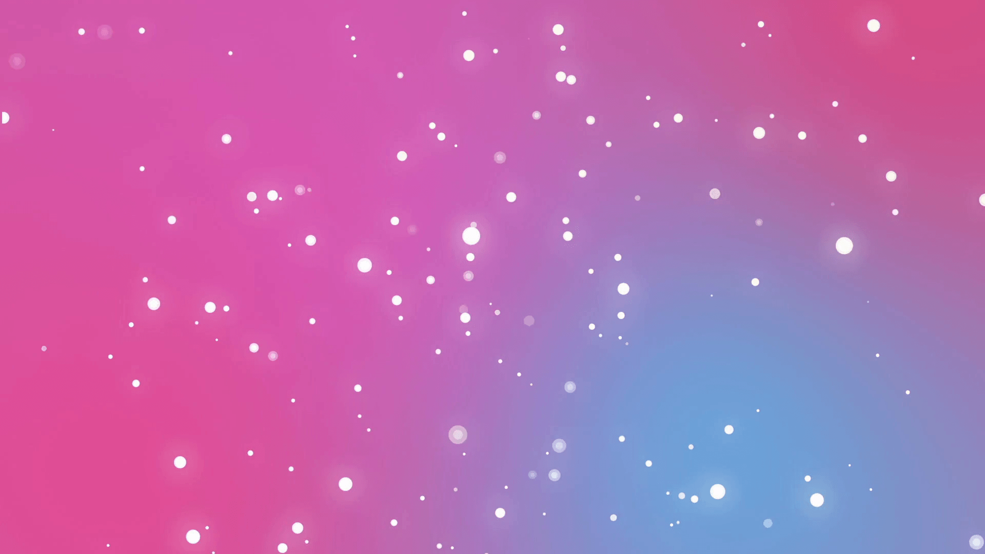 Cute romantic pink blue background with moving sparkling light dot