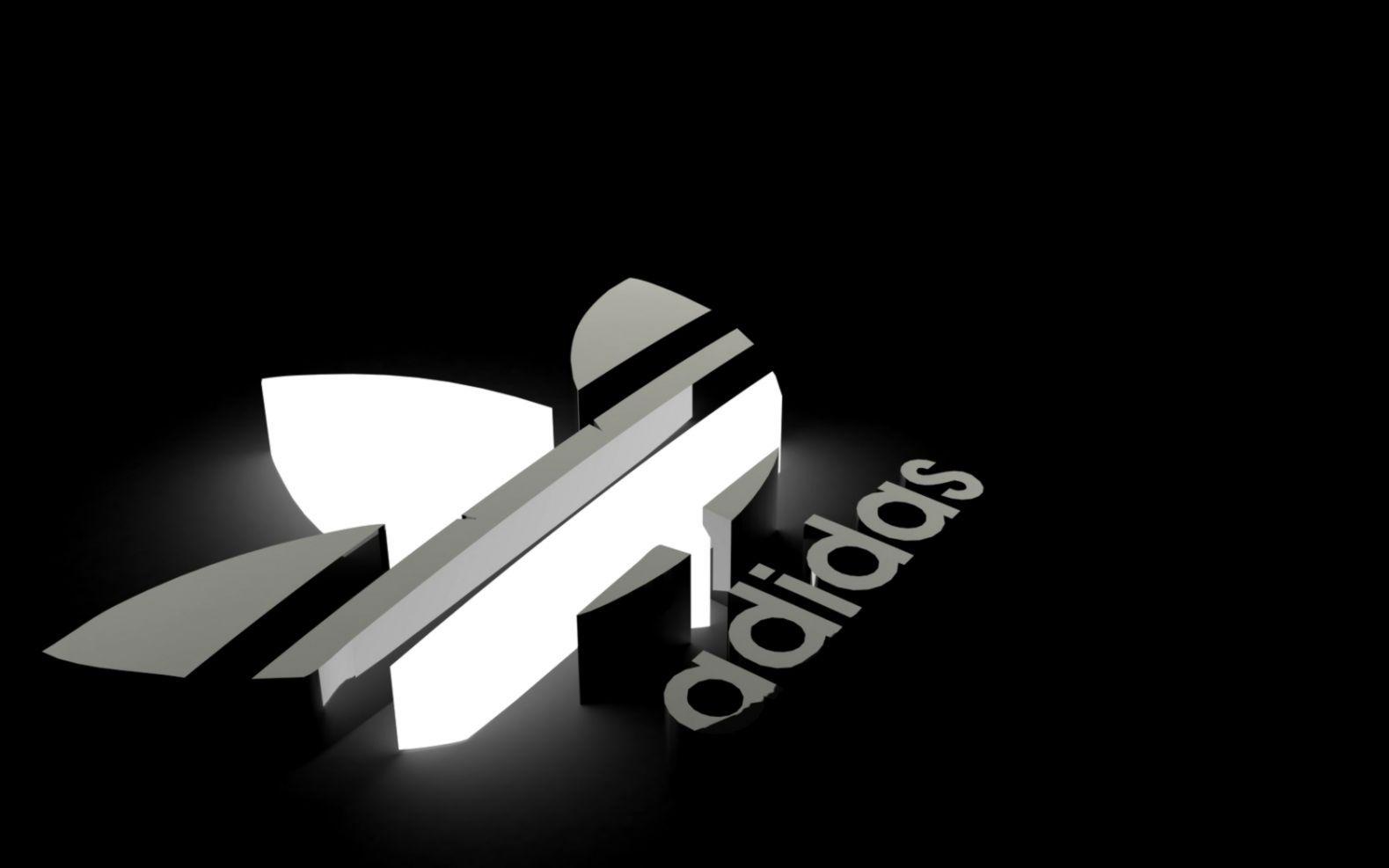 Adidas Logo Wallpaper Neon