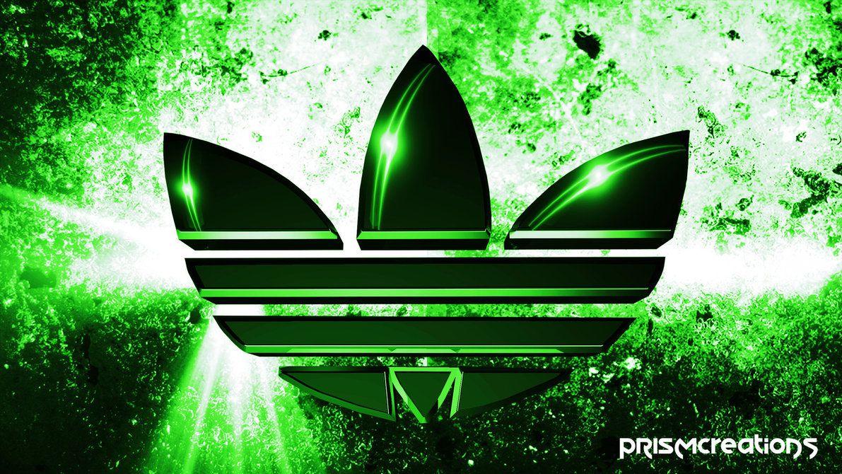 Green Adidas Logo Wallpaper HD