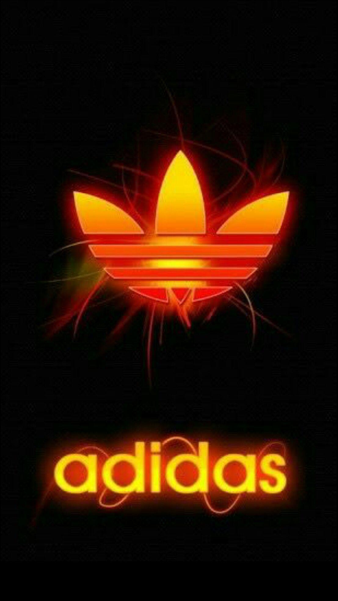 Adidas Logo Neon -