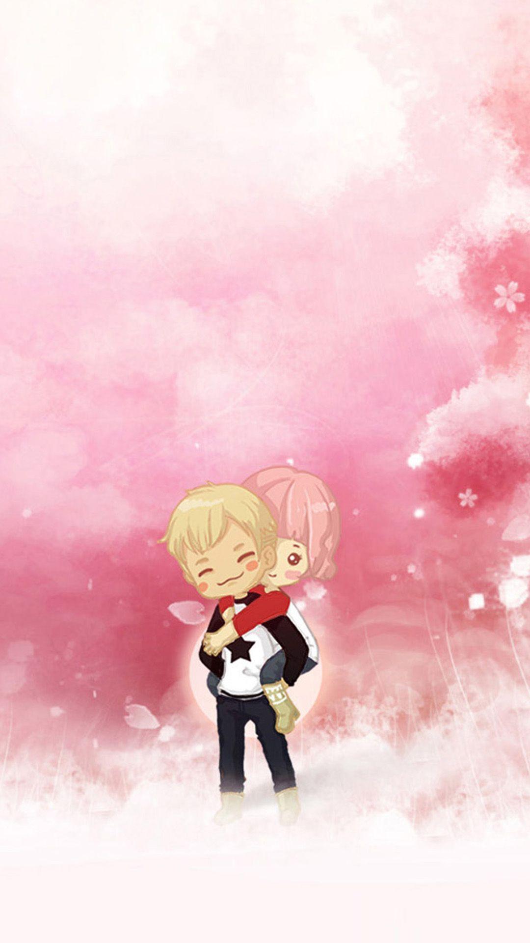  Cute  Cartoon  Couple  Wallpapers  For Mobile Wallpaper  Cave