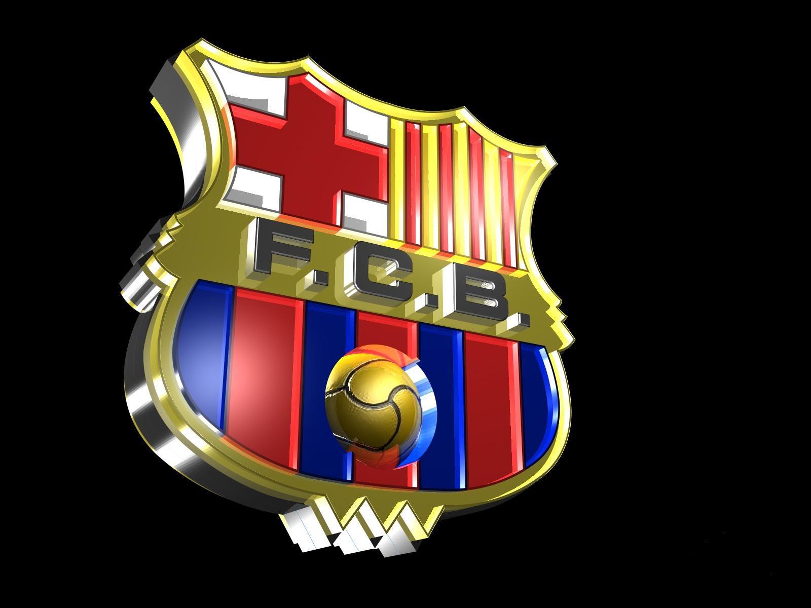 Barcelona Logo 3D Wallpaper Background