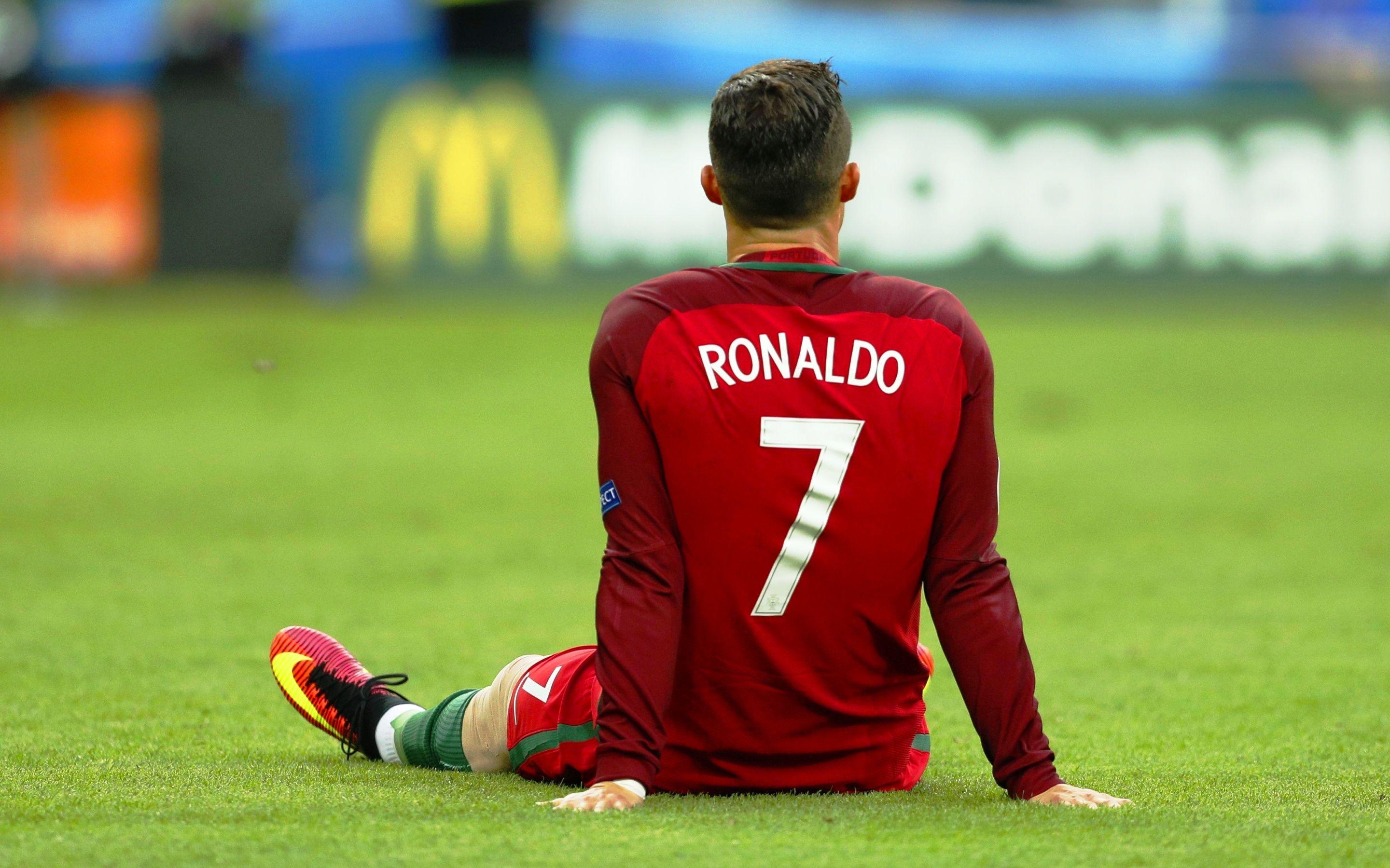 Cristiano Ronaldo Sitting Euro 2016 wallpaper