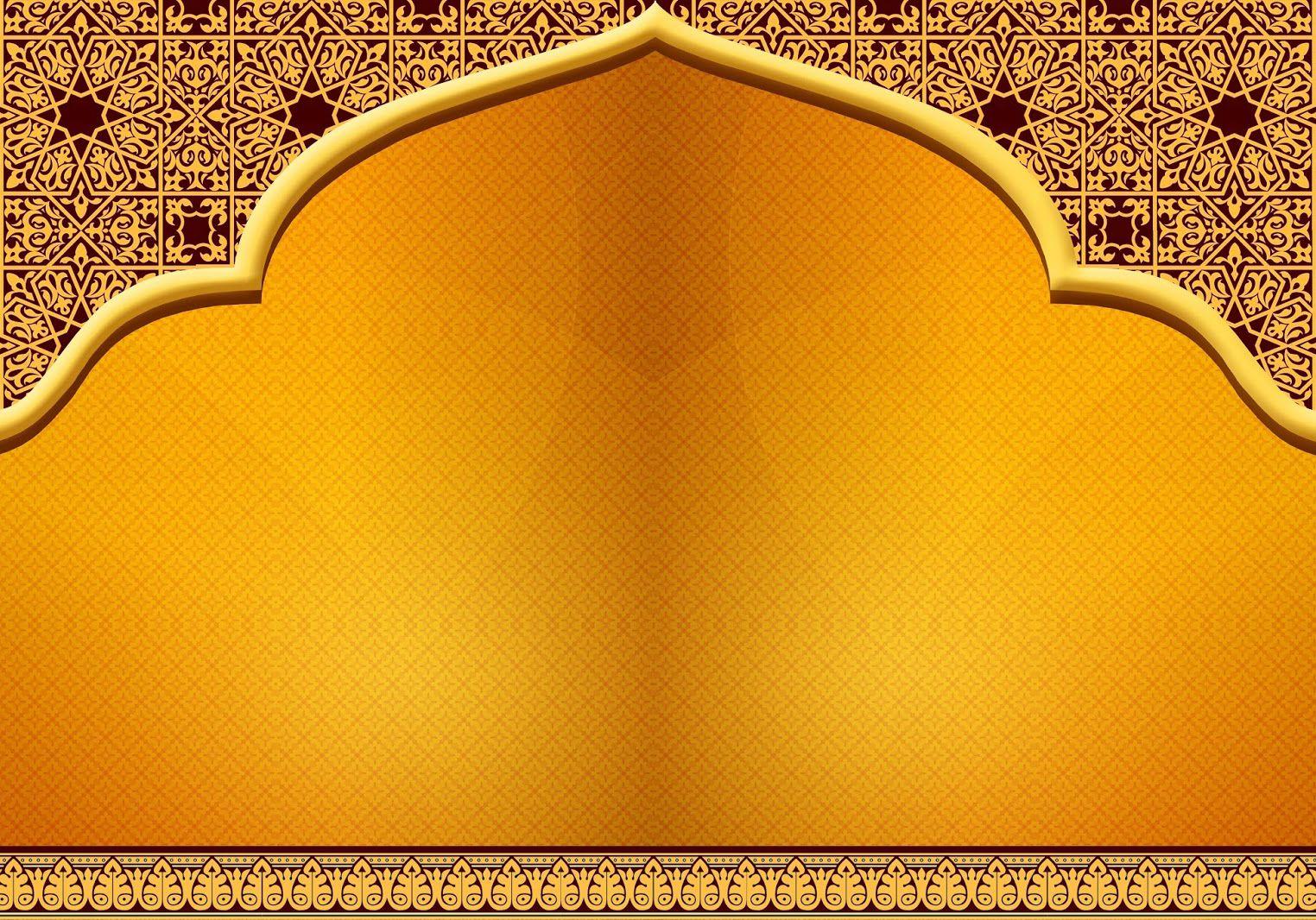 Orange Design Islamic Background #Wallpaper
