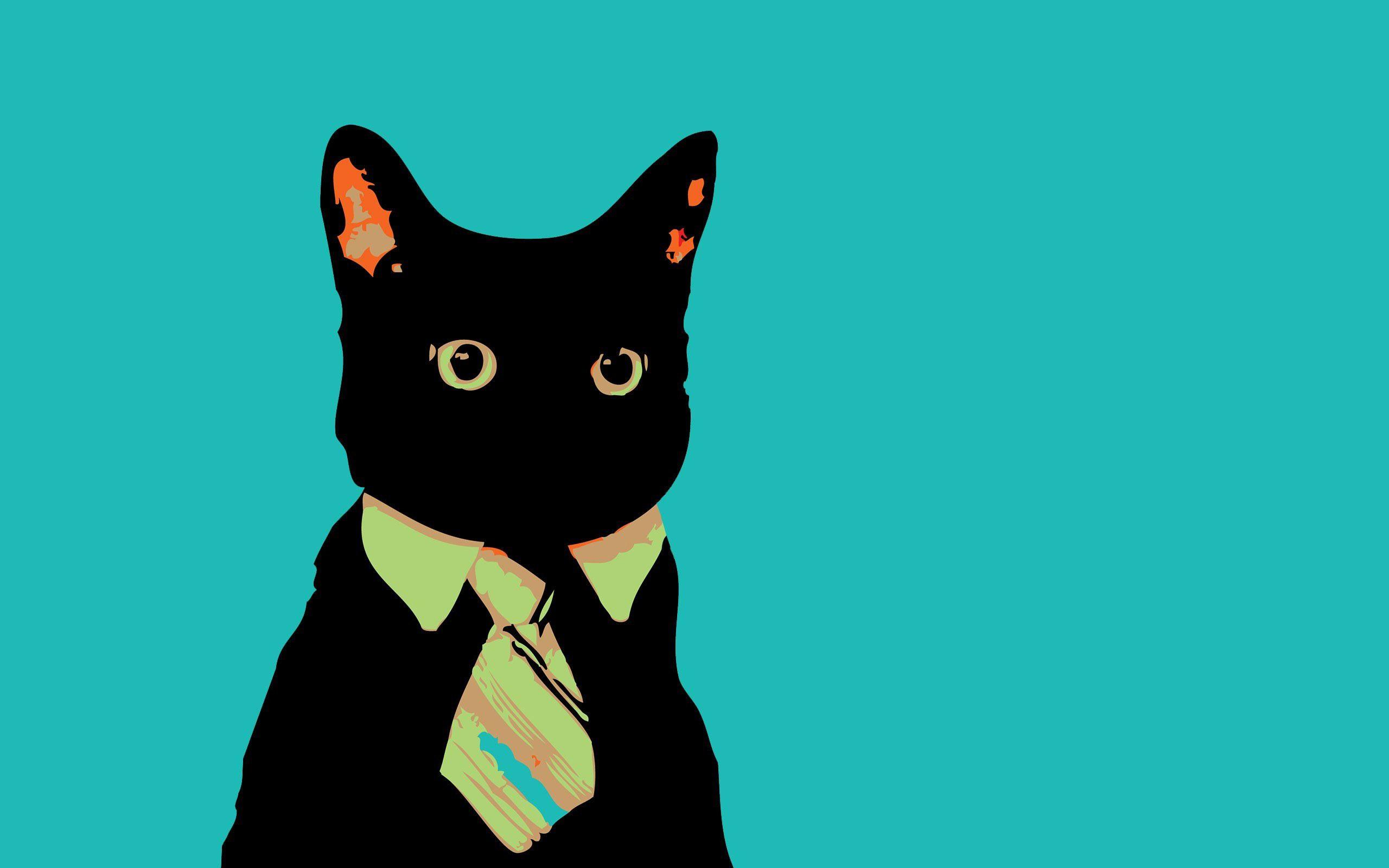 Business cat meme Wallpaper