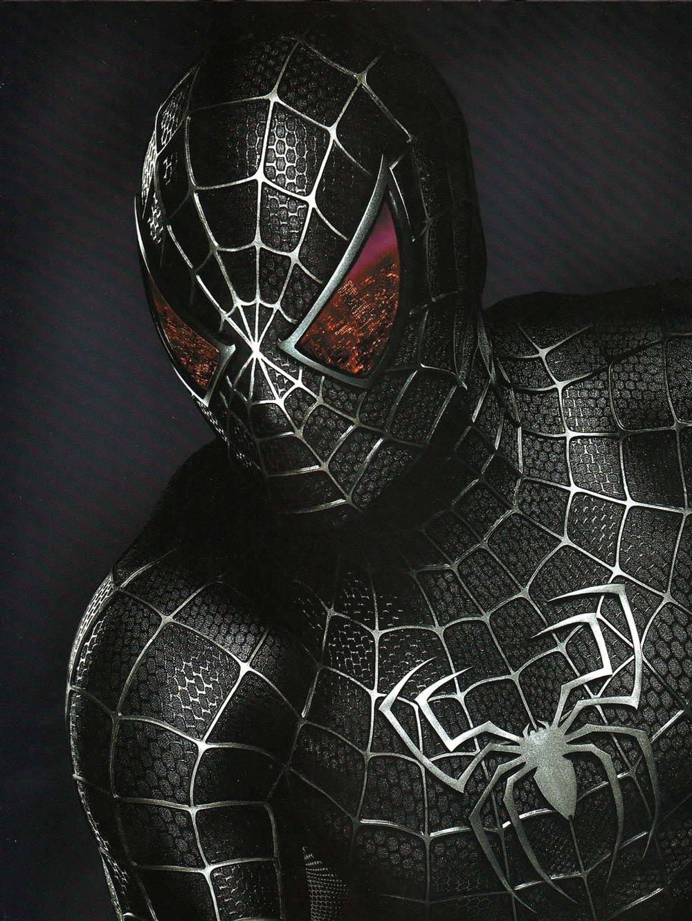 Reliable Black Spiderman Image And Colored 4K HD Desktop Wallpaper