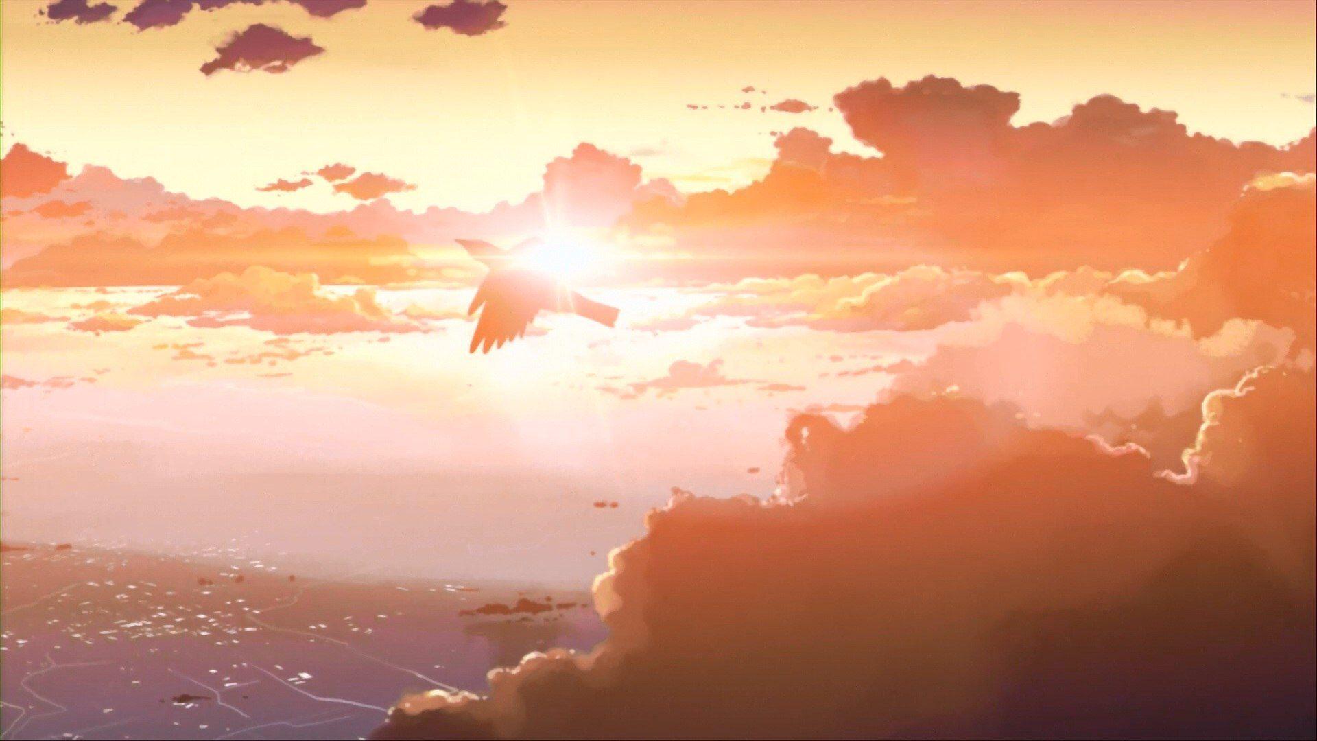 Skyline Anime Scenery Wallpaper HD Free Deskto Wallpaper