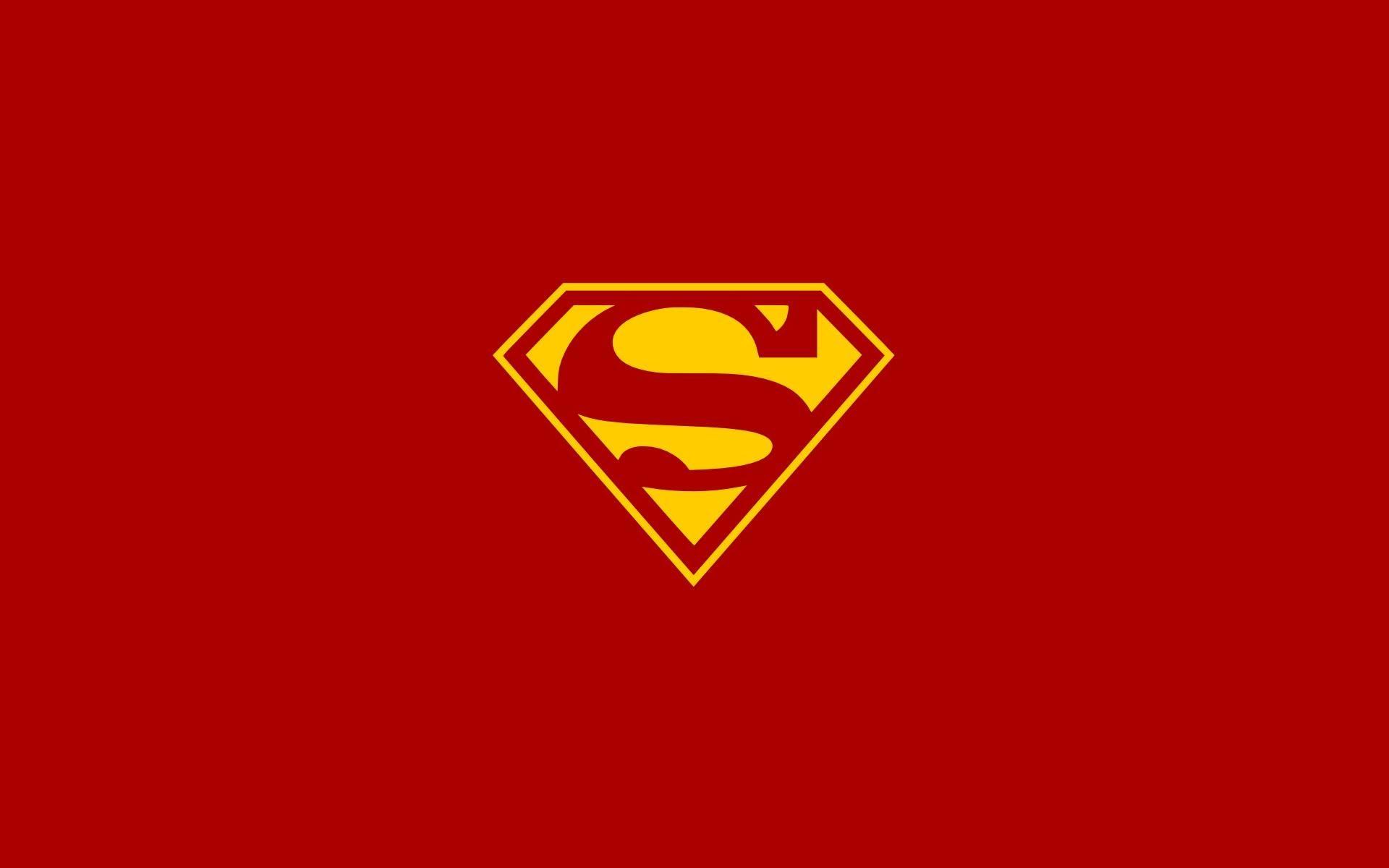 Red Dc Comics Superman Superheroes Logo Simple