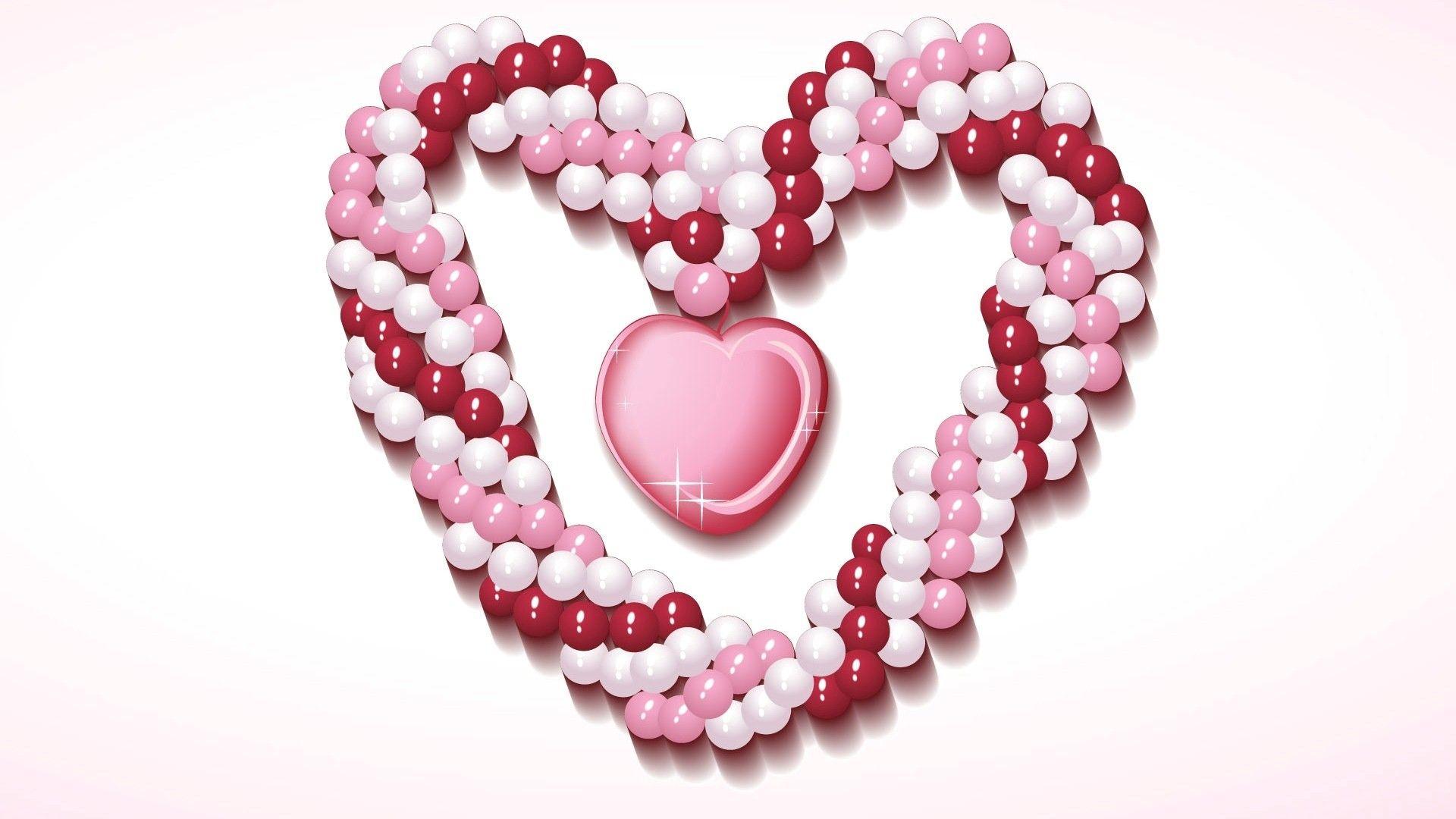 Download Glitter Pink Hearts On Water Wallpaper  Wallpaperscom