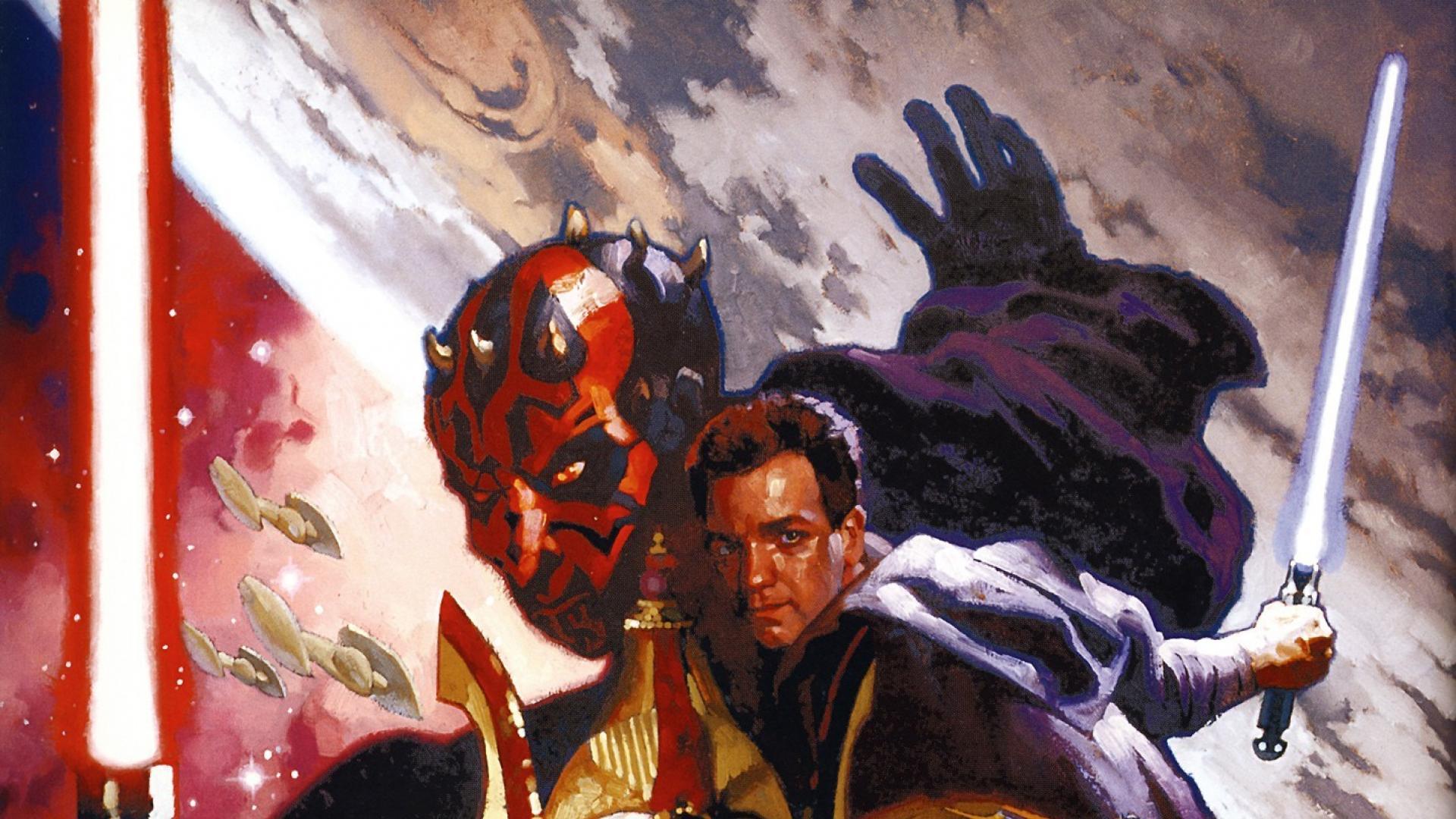 Anakin Skywalker Science Fiction Artwork Obi Wan Kenobi Wallpaper