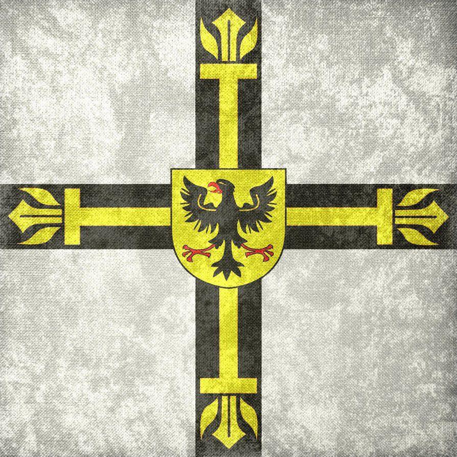 Teutonic Order Grunge Flag (1230)