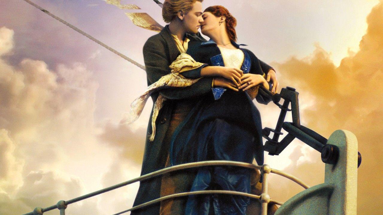 Wallpaper Titanic, Leonardo DiCaprio, Kate Winslet, Movies