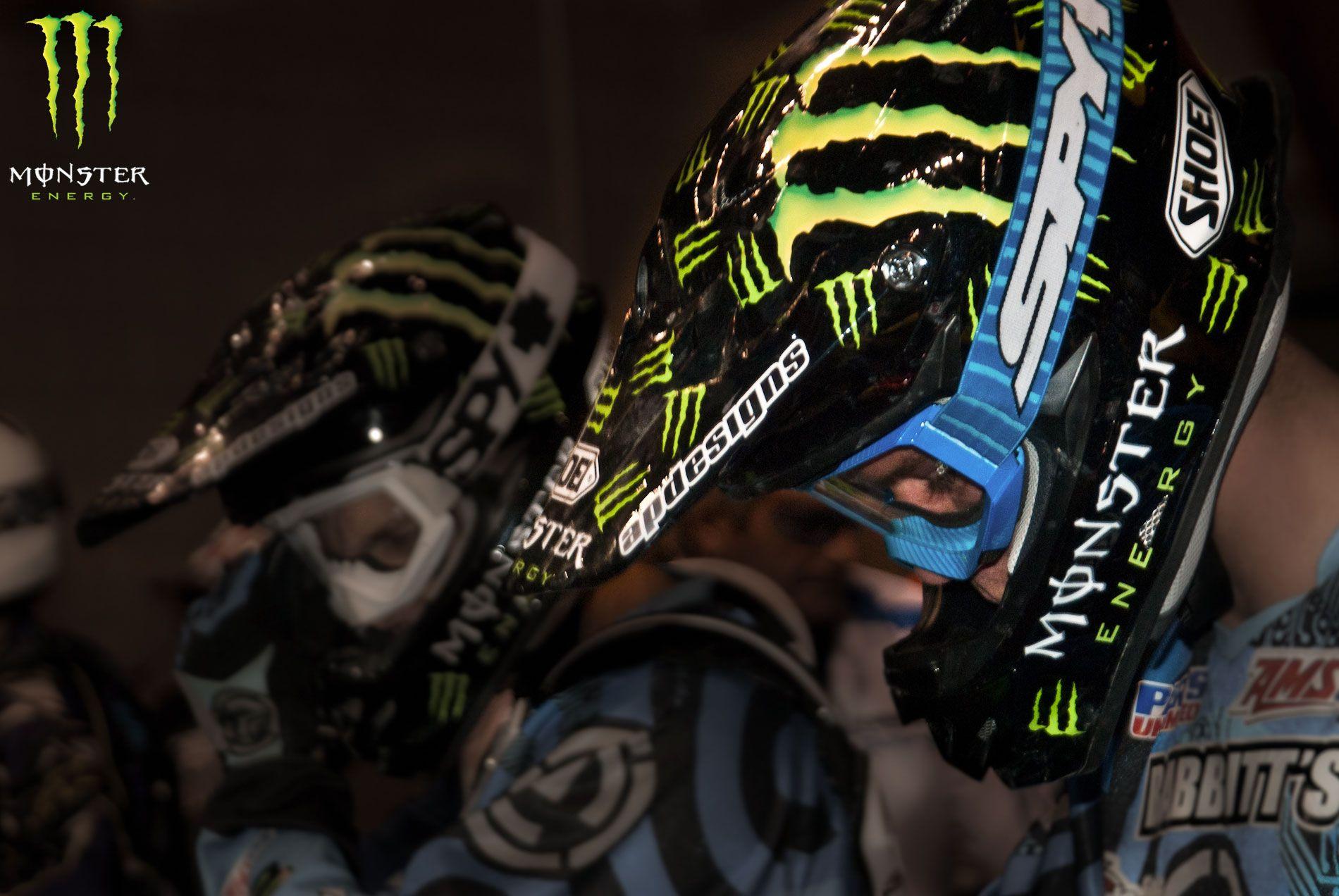 Monster Helm Motocross Wallpaper