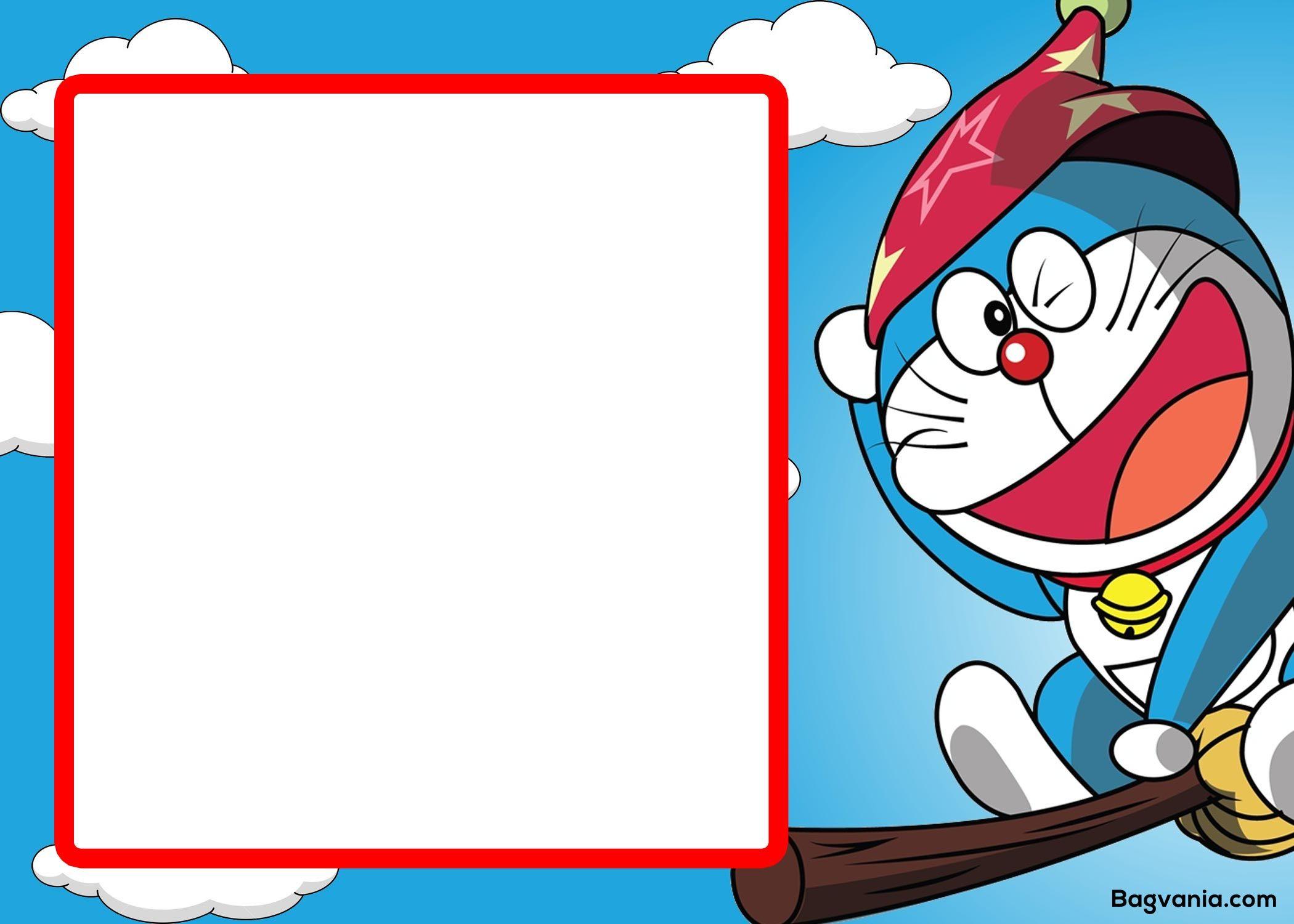 Free Printable Doraemon Birthday Invitations