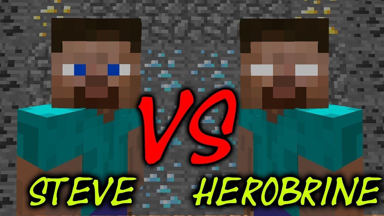 minecraft wallpaper steve vs herobrine