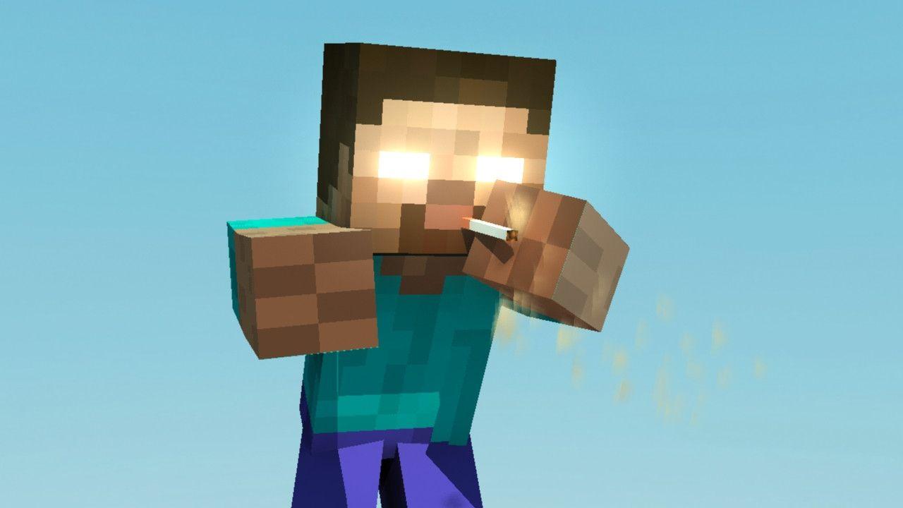 minecraft herobrine face wallpaper