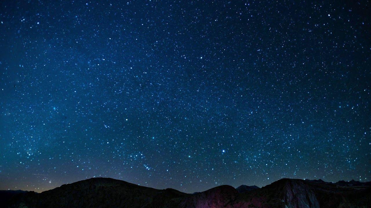 Night Sky Stars Falling Animated Video Background