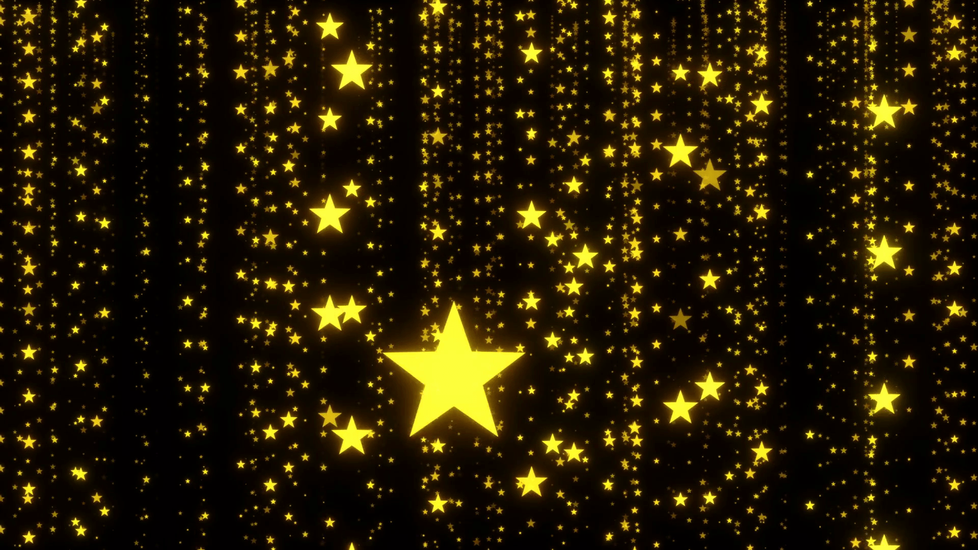 Golden Sparkling Stars Background Motion Background