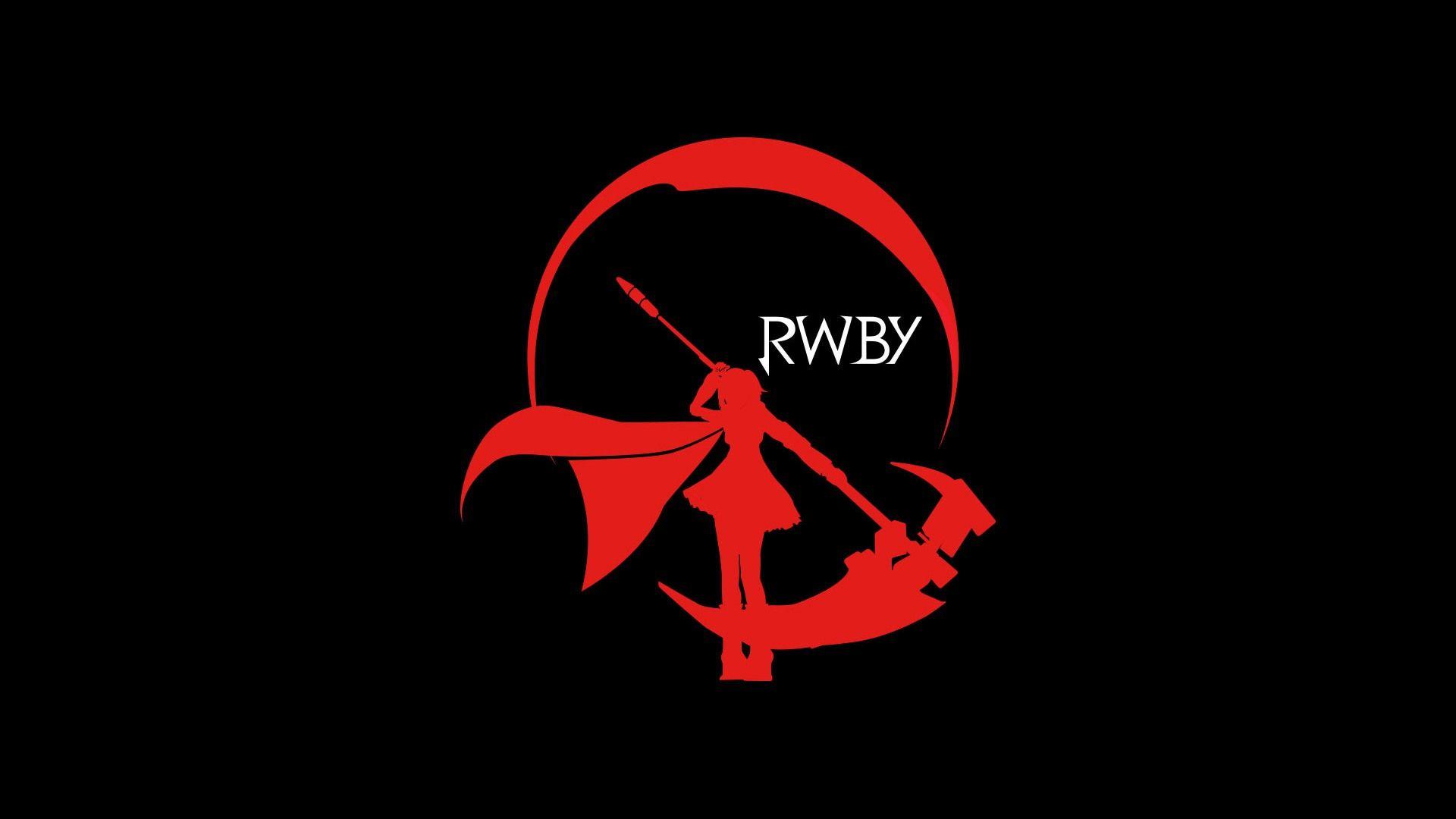RWBY Ruby Scythe Moon Logo Logo Wallpaper