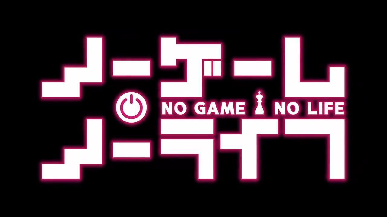 No Game No Life Logo Wallpaper Black Background. Anime
