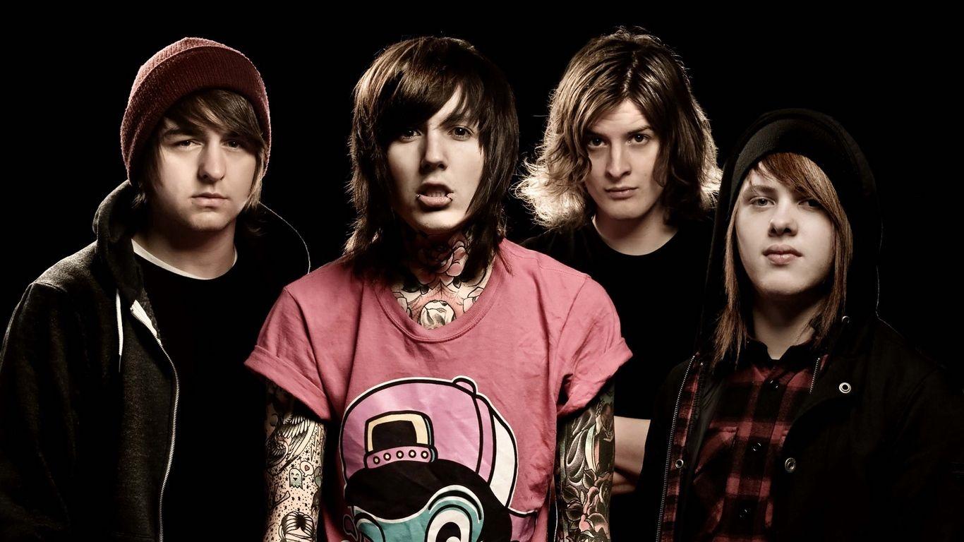 Download Wallpaper 1366x768 Bring me the horizon, Tattoo, Print