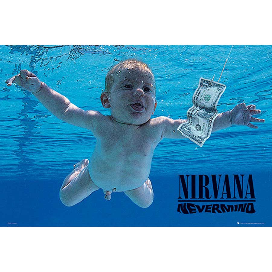Official Nirvana Nevermind Poster (Multicoloured)