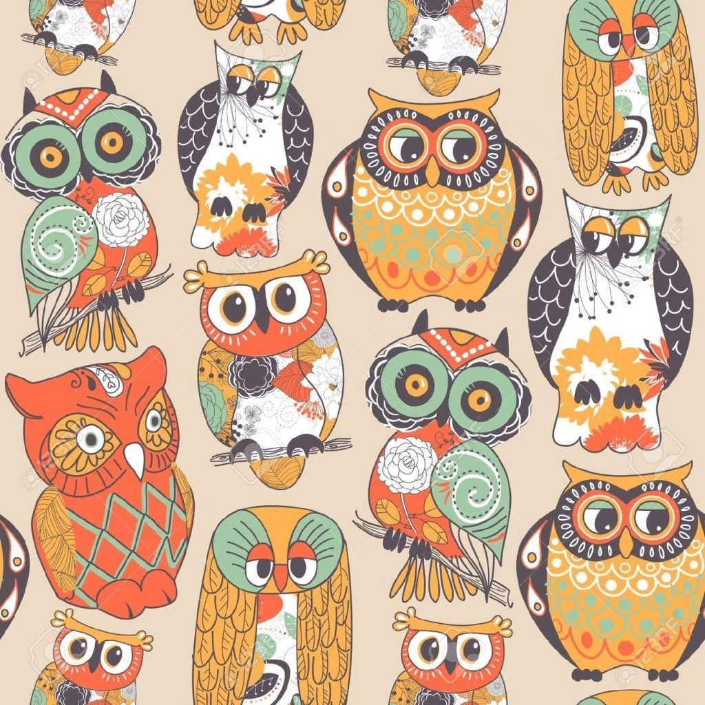 Vintage Owl Wallpaper