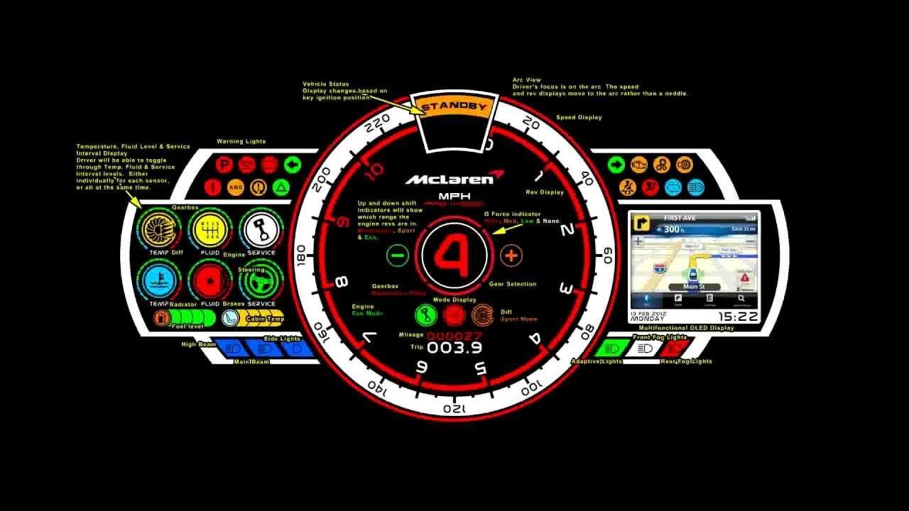 McLaren F1 Speedometer wallpaperx720