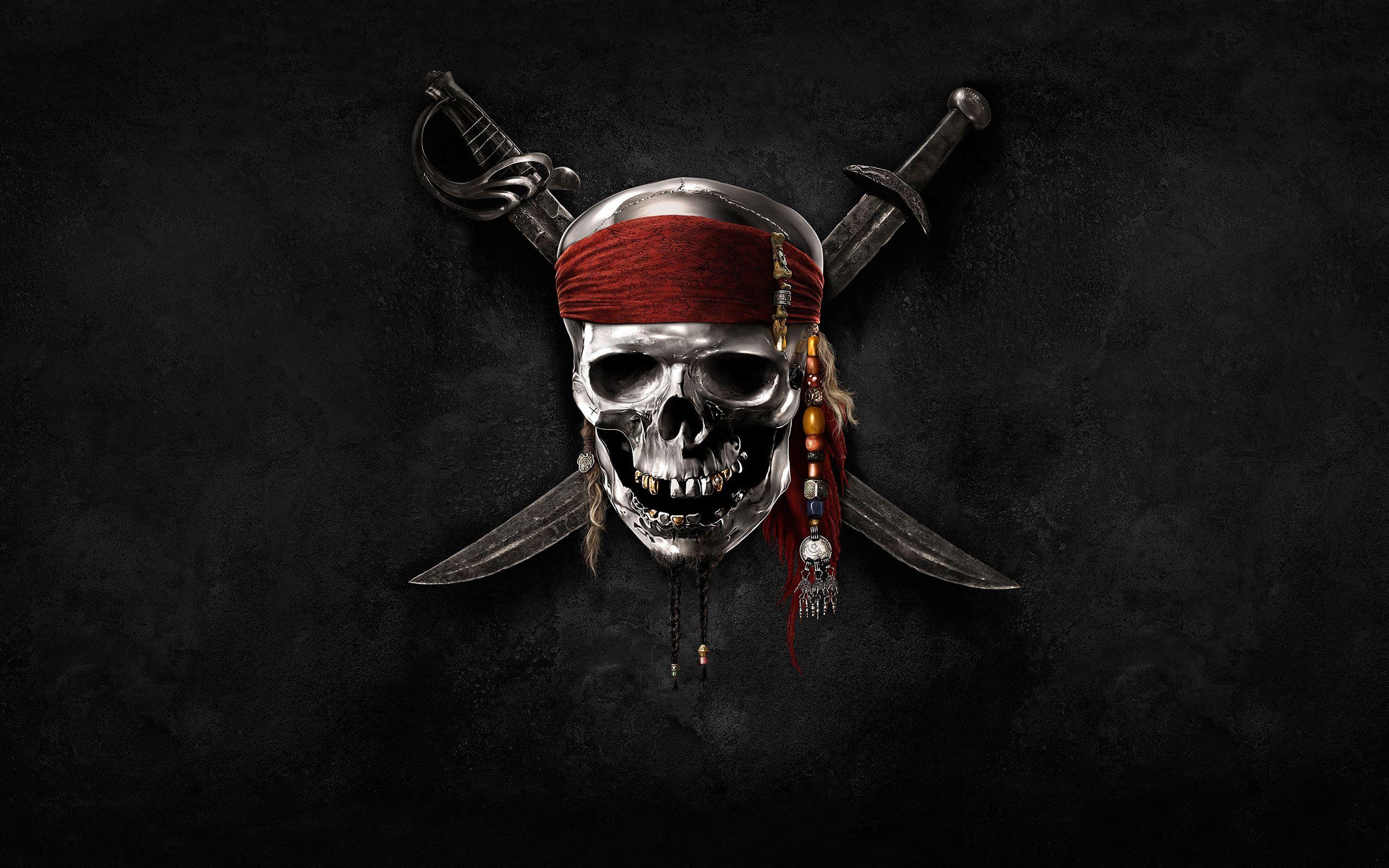 HD Background Pirates Logo Pirates of the Caribbean Skull Knife