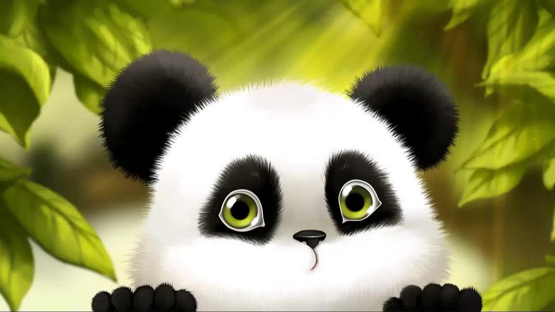  Cute  Panda  Cartoon Wallpapers  Wallpaper  Cave