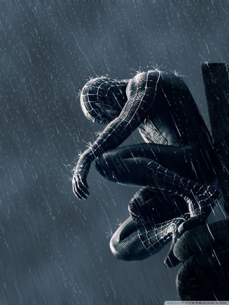 Spider Man In The Rain Ultra HD Desktop Backgrounds Wallpapers.