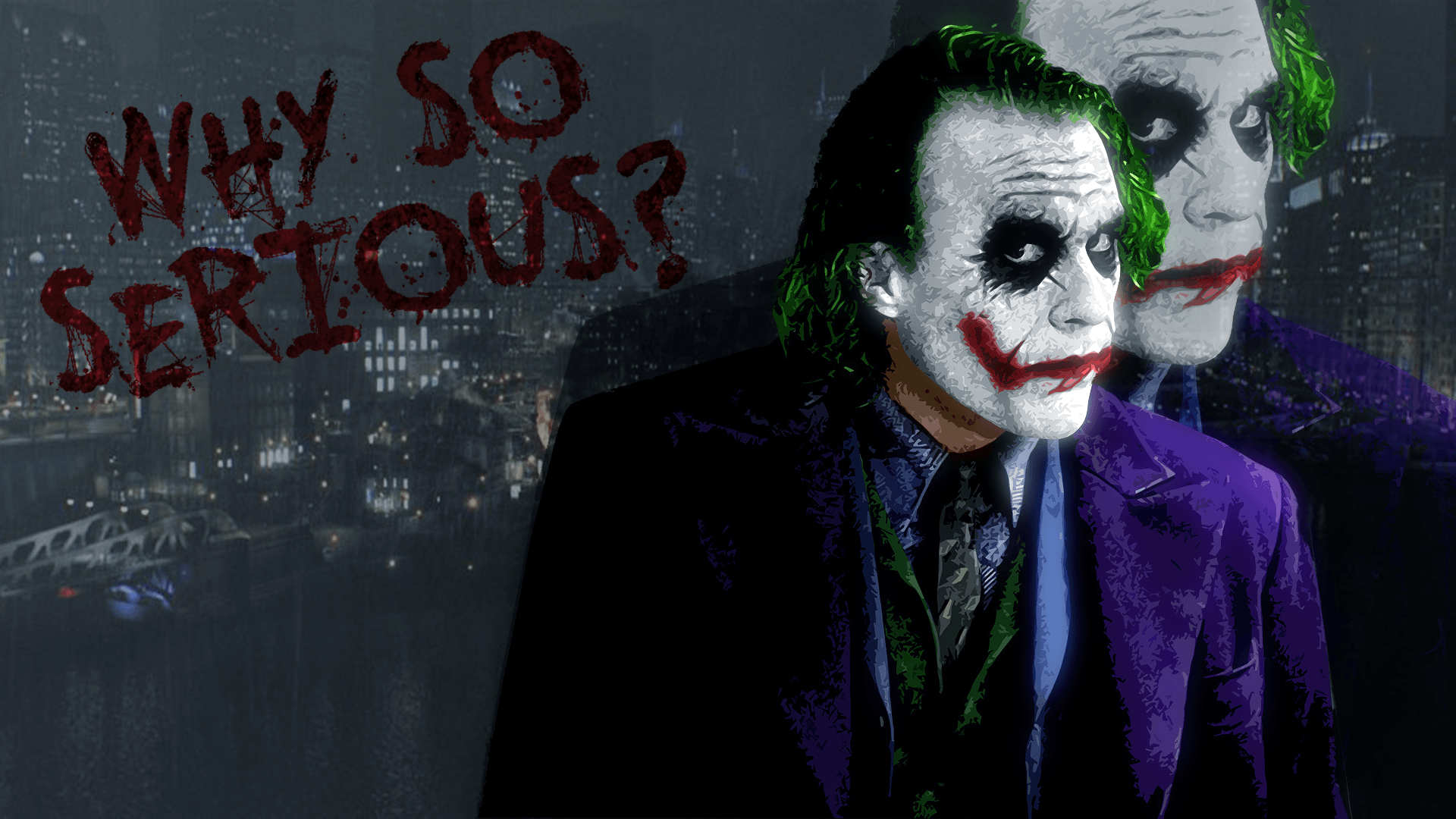 The Joker Wallpapers Why So Serious Wallpaper Cave