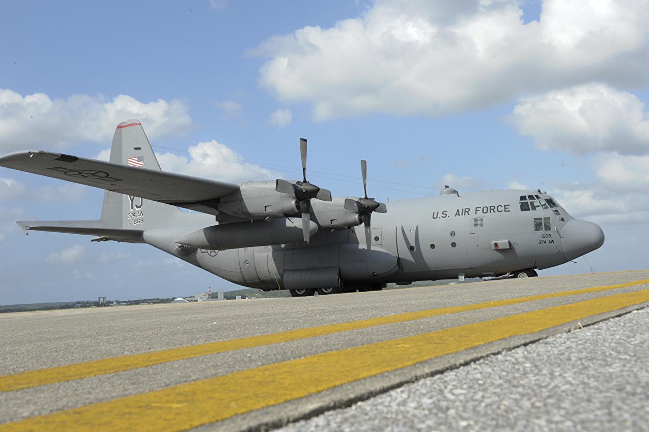 Airplane Kadena AFB Lockheed C 130 Hercules Aviation