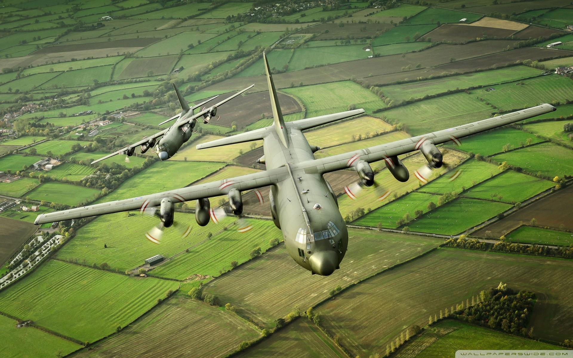 C 130K Hercules Military Transport Aircraft ❤ 4K HD Desktop