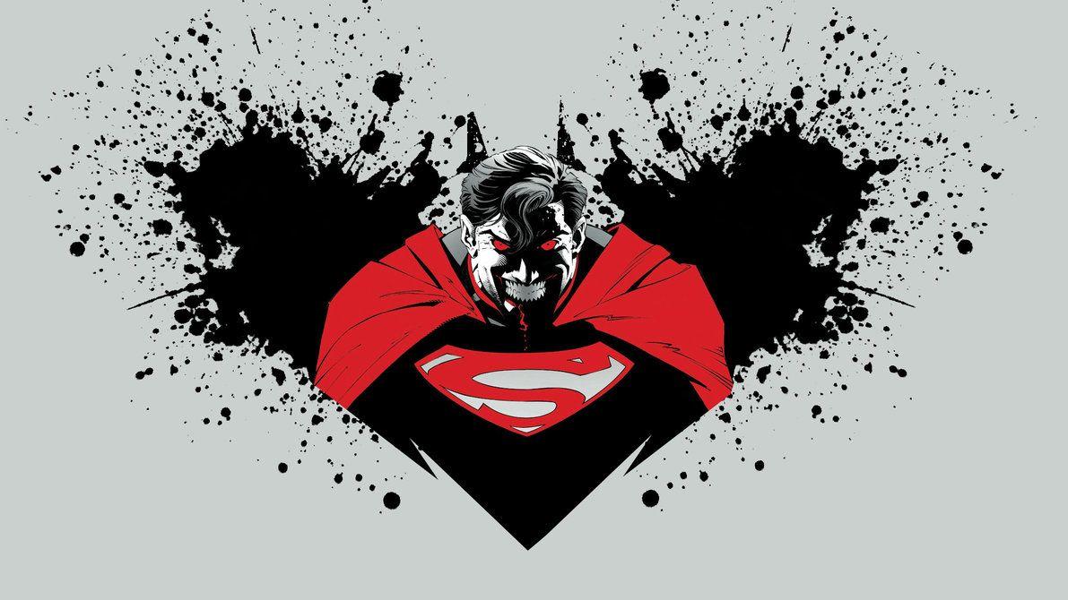 Batman vs Superman Logo Wallpaper 1920 x 1080