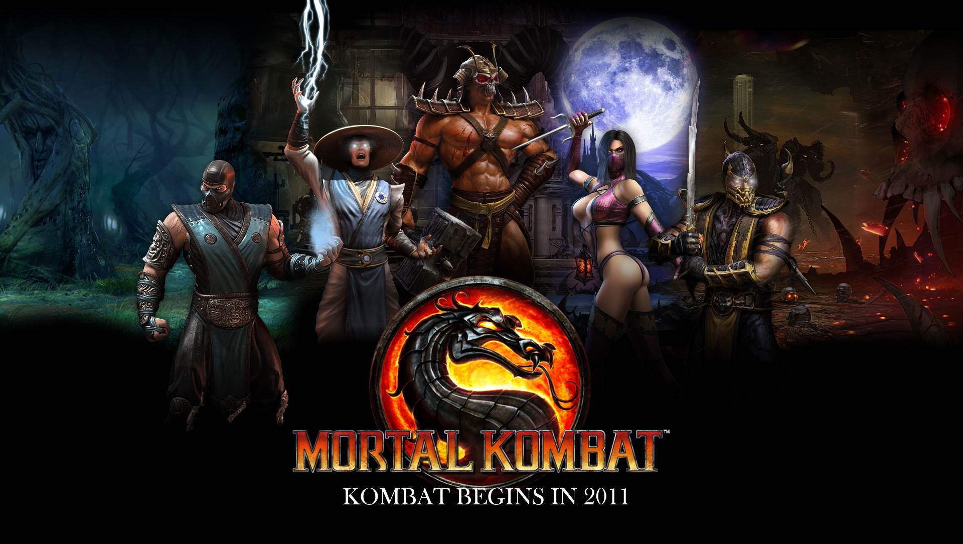 Mortal Kombat Sub Zero and Kitana wallpaper. 1920×1080 Imagenes De