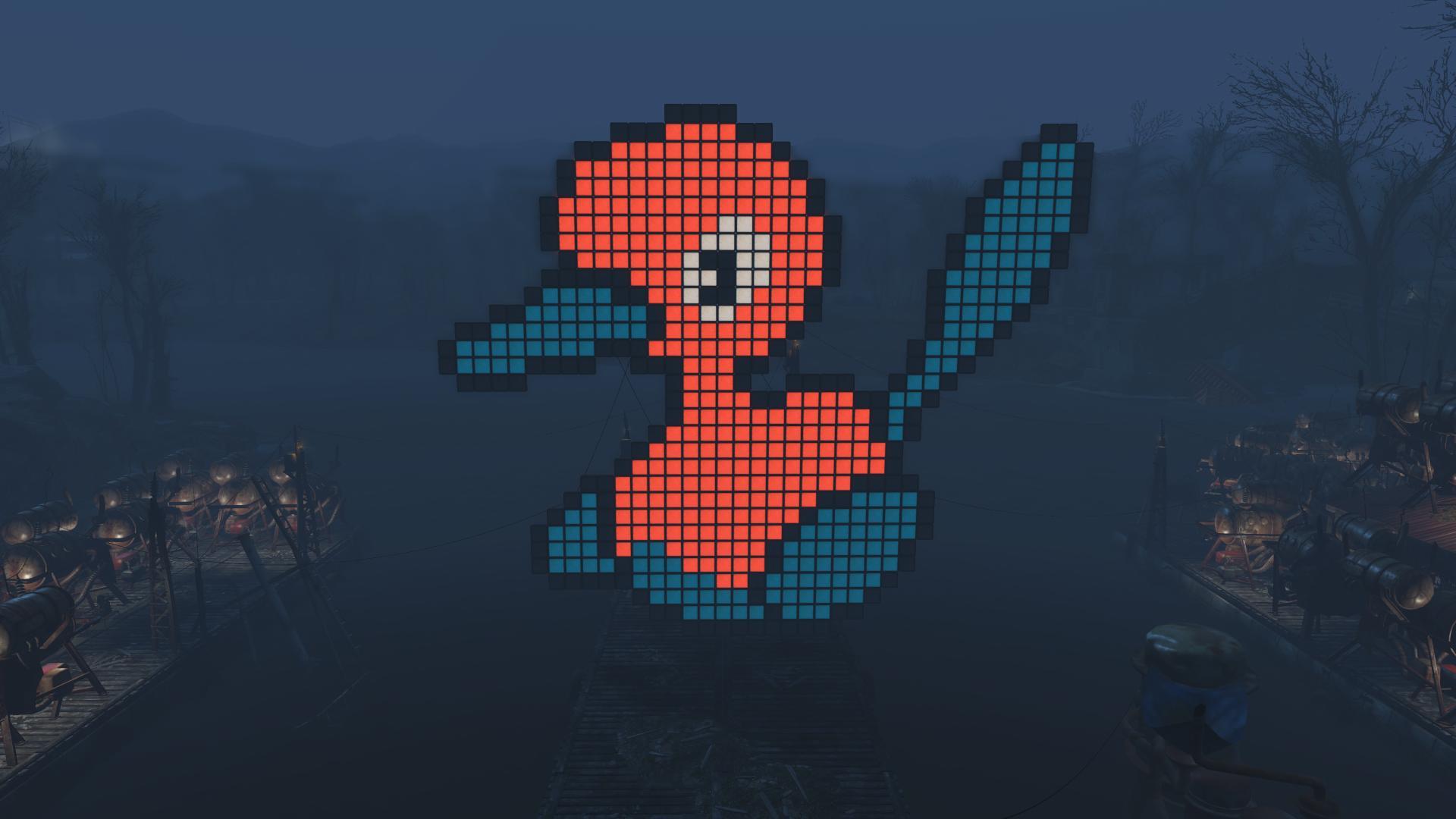 I made my favorite Pokemon with lightboxes - Porygon 2