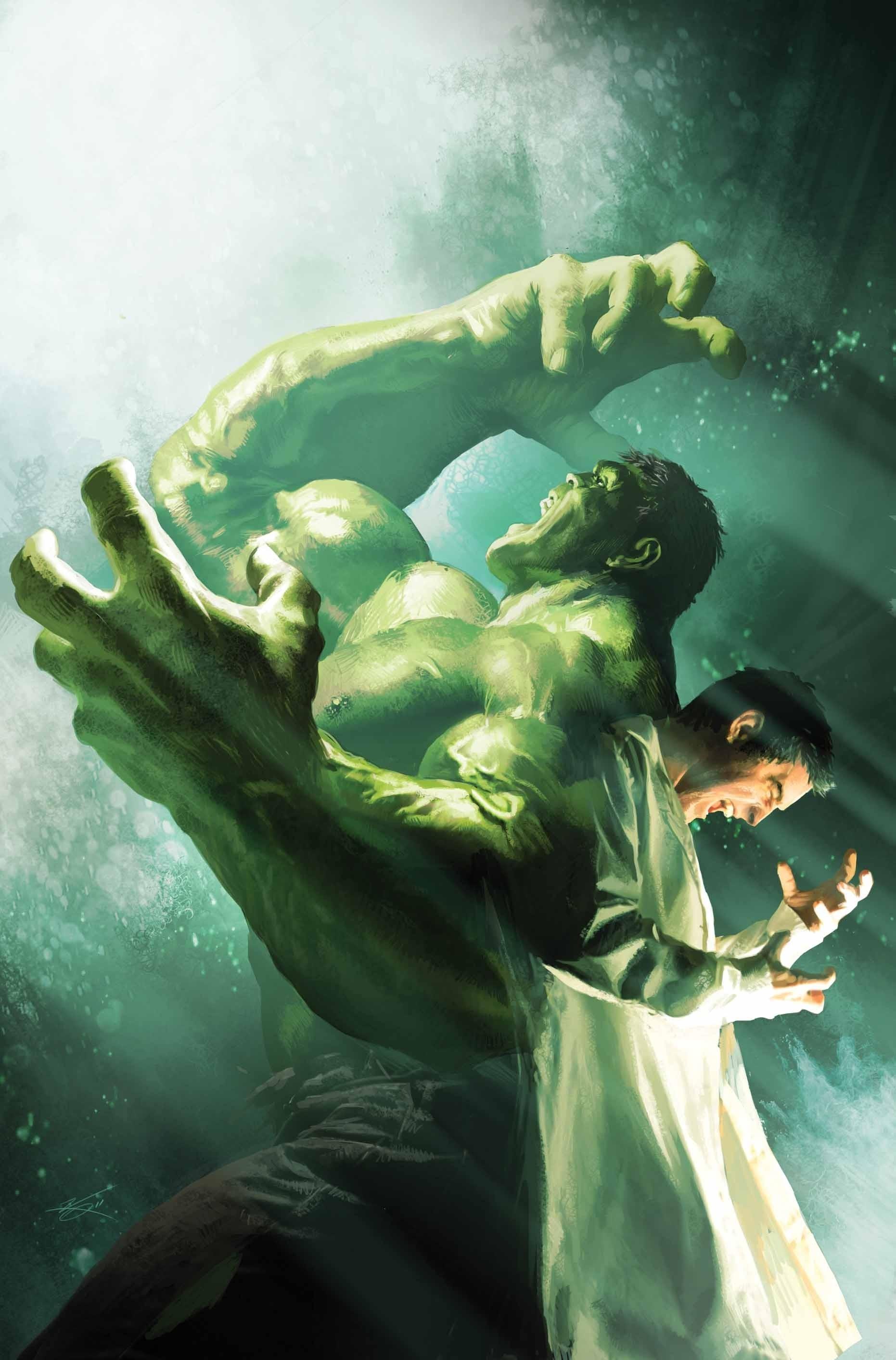 Download 1862x2824 Comics artwork bruce banner the incredible hulk
