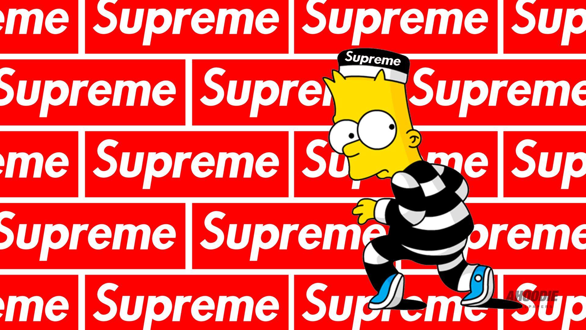 SIMPSON x SUPREME. Lit. Supreme wallpaper, Supreme