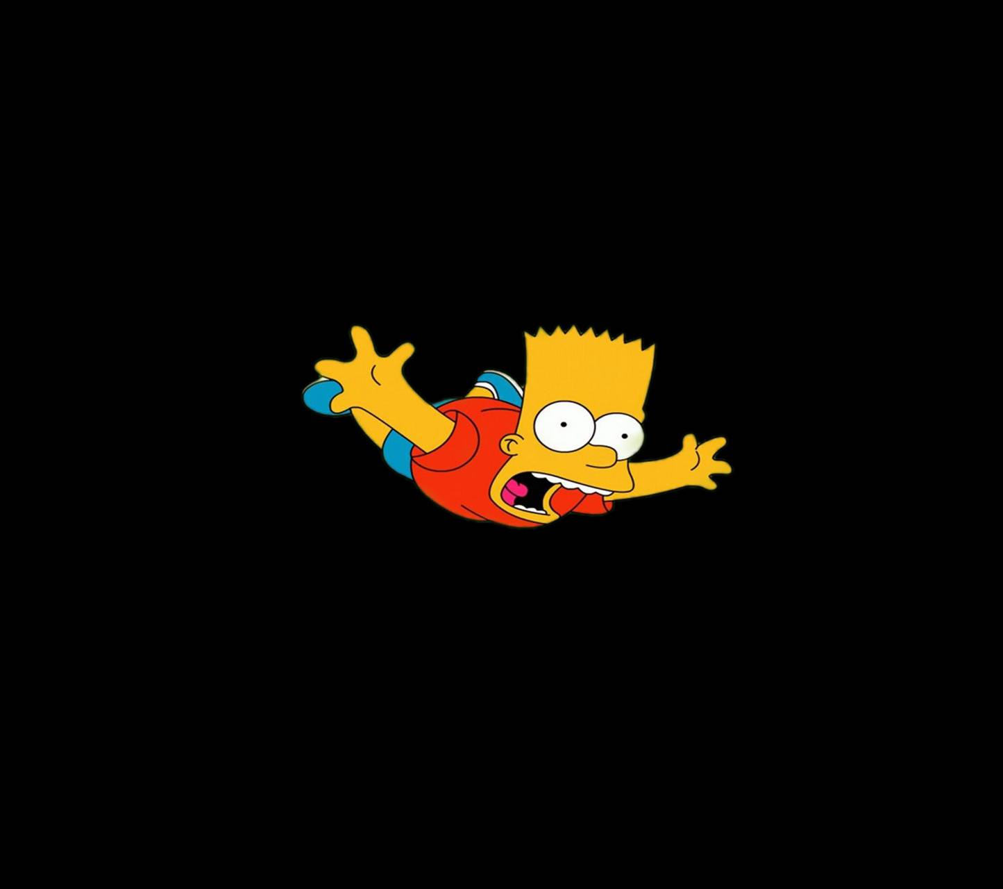 Барт симпсон выглядывает
