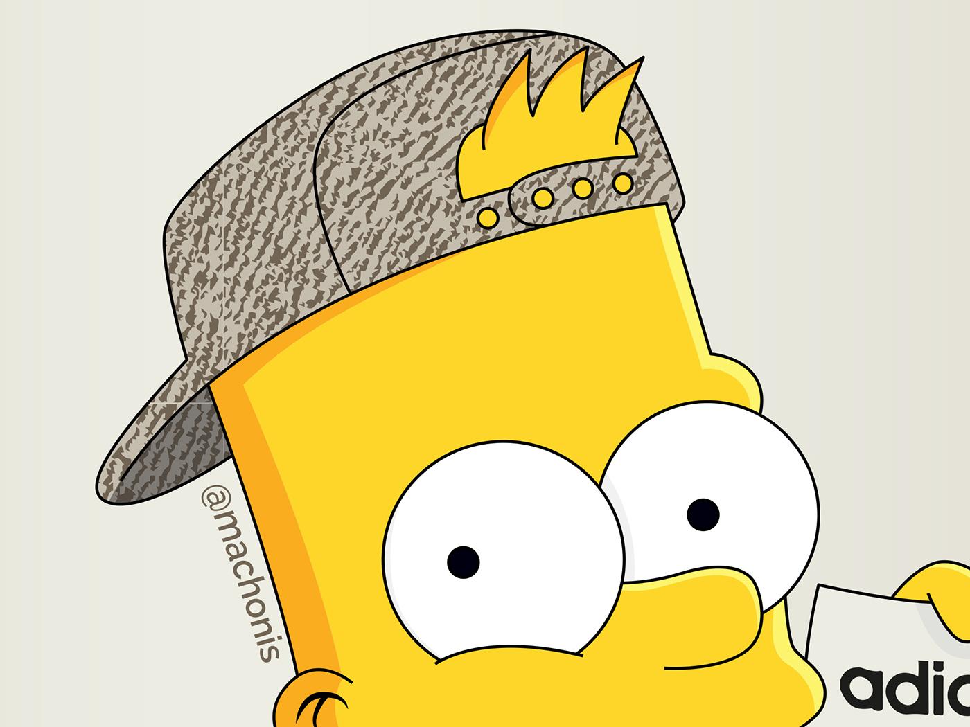 Bart Simpson x Yeezy Boost 350 Oxford Tan
