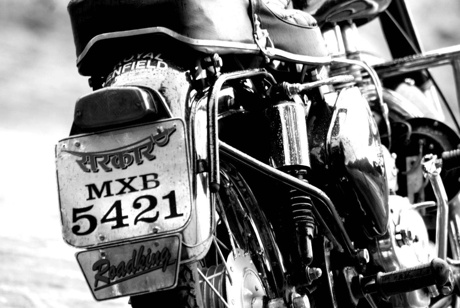 Royal Enfield Black and white Poster. Black and White Photography