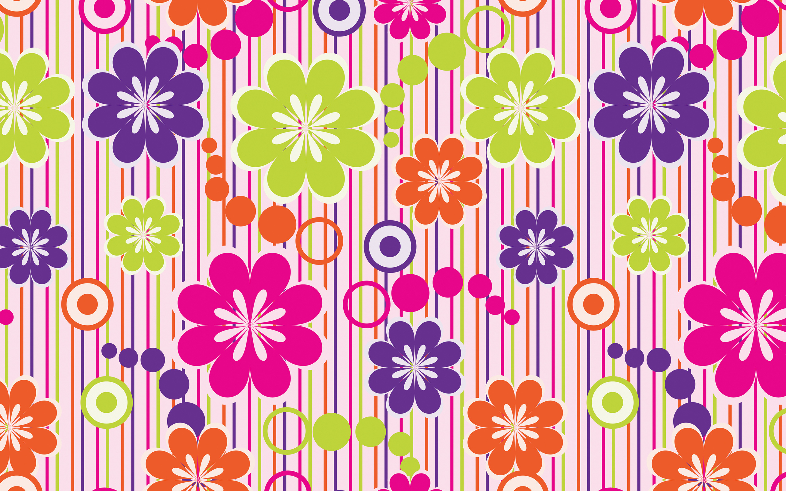 Colourful Flowers Wallpaper HD