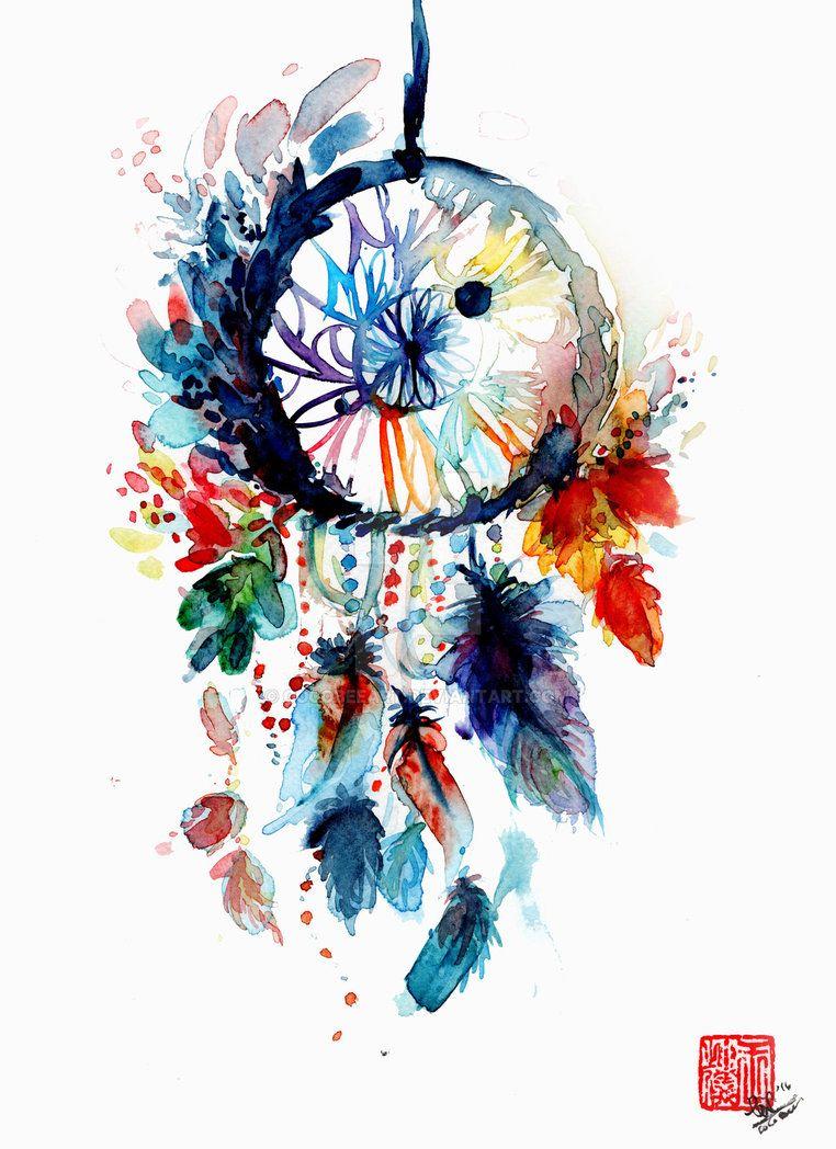 Watercolor Dreamcatcher