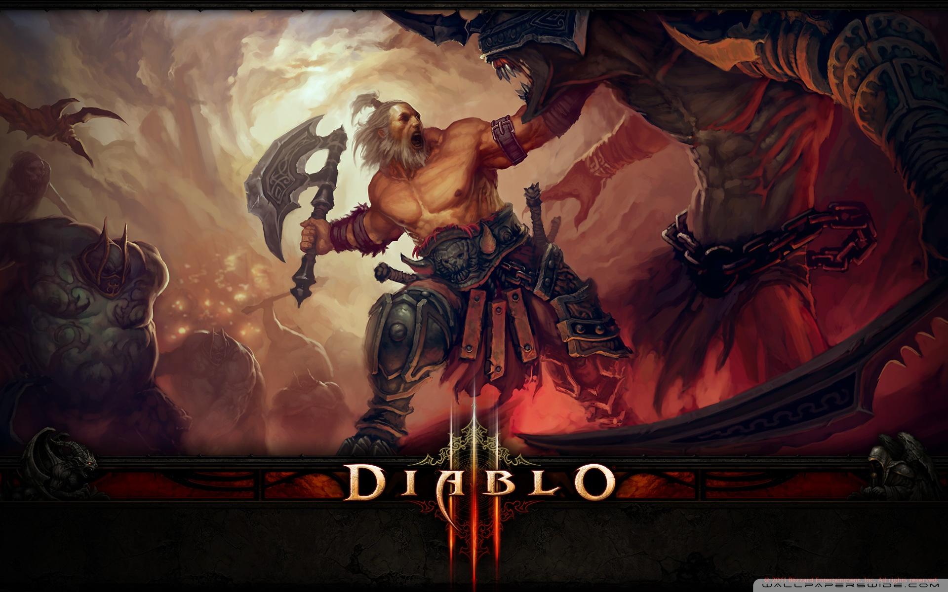 Diablo III Barbarian ❤ 4K HD Desktop Wallpaper for 4K Ultra HD TV