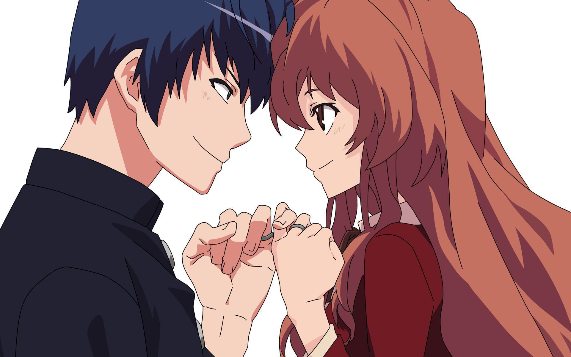 HD Cute Anime Couple Background