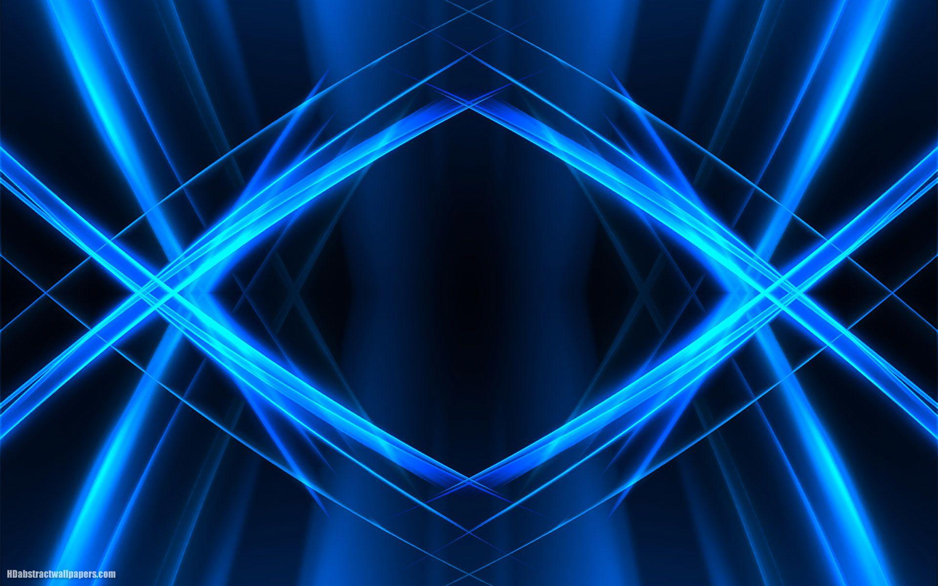 Blue Abstract Laser Line Wallpaper